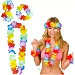 Kit collar hawaianos collar, pulcera y cintillo